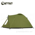 4.5kgの緑の屋外キャンプダブルレイヤーテント